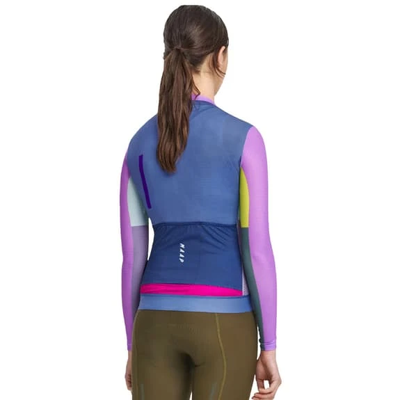 Maillot MAAP Voyage Pro Air Manche Longue Lilas Bleu Femme 3 Maillot MAAP Voyage Pro Air Manche Longue Lilas Bleu Femme – Image 3