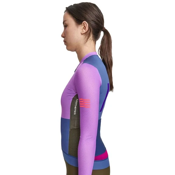 Maillot MAAP Voyage Pro Air Manche Longue Lilas Bleu Femme 4 Maillot MAAP Voyage Pro Air Manche Longue Lilas Bleu Femme – Image 4