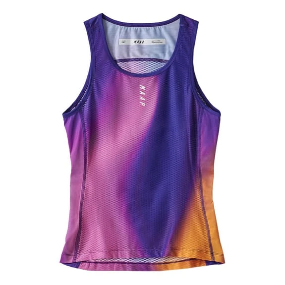 Maillot De Corps MAAP Flow Team Sans Manches Bleu Rouge Corail Orange Femme 1 Maillot De Corps MAAP Flow Team Sans Manches Bleu Rouge Corail Orange Femme