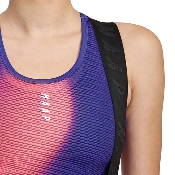 Maillot De Corps MAAP Flow Team Sans Manches Bleu Rouge Corail Orange Femme 4 Maillot De Corps MAAP Flow Team Sans Manches Bleu Rouge Corail Orange Femme – Image 4