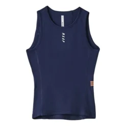 Maillot De Corps MAAP Thermal Sans Manches Bleu Marine Femme