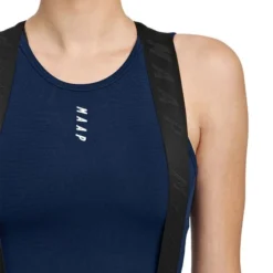 Maillot De Corps MAAP Thermal Sans Manches Bleu Marine Femme -Pieces Velo Magasin map wbl009 nvy 004