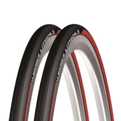 Pack De Pneus De Route Michelin Lithion 3 700x23 Rouge (2 Unités)