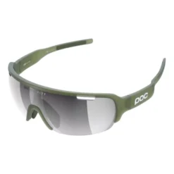 Lunettes POC DO Half Blade Vert Olive Translucide Avec Verres à Effet Miroir Clarity Argenté