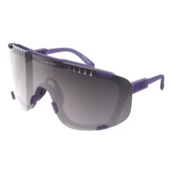Lunettes POC Devour Lilas Translucide Avec Verres à Effet Miroir Clarity Argenté
