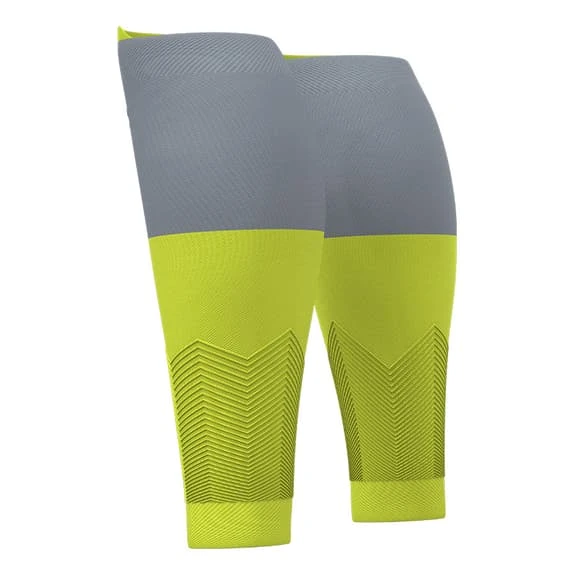Guêtres De Compression Compressport R2V2 Vert Lime Gris 2 Guêtres De Compression Compressport R2V2 Vert Lime Gris – Image 2