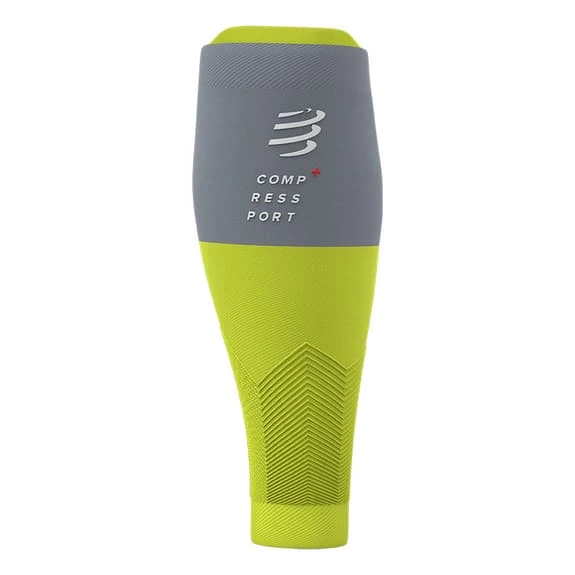 Guêtres De Compression Compressport R2V2 Vert Lime Gris 3 Guêtres De Compression Compressport R2V2 Vert Lime Gris – Image 3