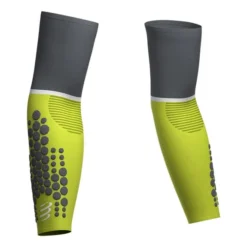 Manchettes Compressport ArmForce Ultralight Vert Lime Gris