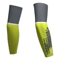 Manchettes Compressport ArmForce Ultralight Vert Lime Gris -Pieces Velo Magasin po su00008b 607 004