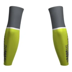Manchettes Compressport ArmForce Ultralight Vert Lime Gris -Pieces Velo Magasin po su00008b 607 005