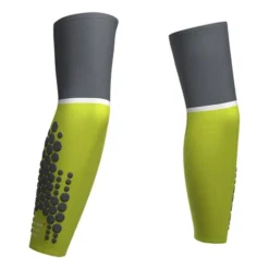 Manchettes Compressport ArmForce Ultralight Vert Lime Gris -Pieces Velo Magasin po su00008b 607 006