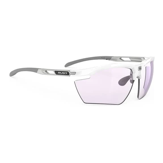 Lunettes Rudy Project Magnus Blanc Brillant Avec Verres Photochromiques ImpactX 2 Laser Lilas 1 Lunettes Rudy Project Magnus Blanc Brillant Avec Verres Photochromiques ImpactX 2 Laser Lilas