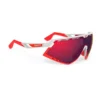 Lunettes Rudy Project Defender Blanc Rouge Verre RP Optics Multilaser Rouge