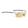 Lunettes Rudy Project Rydon Slim Blanc Brillant Avec Verres RP Optics Multilaser Doré