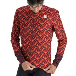 Veste Sportful Pixel Rouge Grenat -Pieces Velo Magasin sf 1121515 605 005