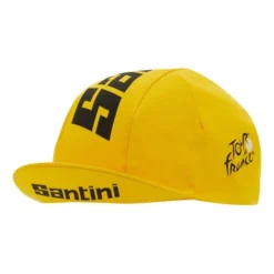 Santini Casquette Tour De France 2022 Jaune -Pieces Velo Magasin st re460cot 2tdf gi 005