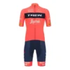 Santini Équipement Trek-Segafredo 2022 Fan Line Rouge Grenadine Noir - Coupe Classic