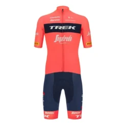 Santini Équipement Trek-Segafredo 2022 Fan Line Rouge Grenadine Noir - Coupe Classic