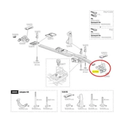 Support De Roue Avant Thule Pour Porte-vélos Proride 598
