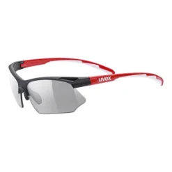 Lunettes Uvex Sportstyle 802 Rouge Noir Avec Verres Photochromiques