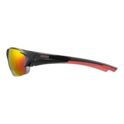 Lunettes Uvex Blaze III 2.0 Noir Avec Verres à Effet Miroir Multicolore -Pieces Velo Magasin uv 5320462316 004