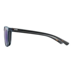 Lunettes Uvex LGL 43 Noir Avec Verres à Effet Miroir Bleu -Pieces Velo Magasin uv 5320484616 004