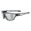 Lunettes Uvex Sportstyle 806 Variomatic Noir Mat Avec Verres Photochromiques