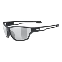 Lunettes Uvex Sportstyle 806 Variomatic Noir Mat Avec Verres Photochromiques