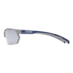 Lunettes Uvex Sportstyle 114 Gris Bleu Marine Mat Avec Verres à Effet Miroir Argenté -Pieces Velo Magasin uv s5309395416 005