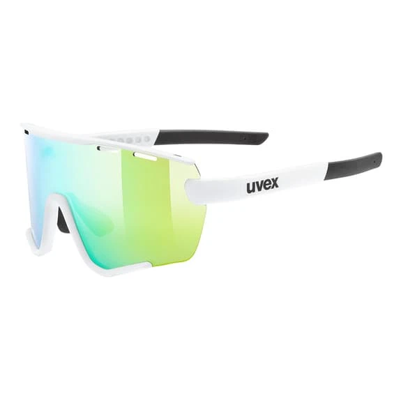 Lunettes Uvex Sportstyle 236 Set Blanc Mat Gris Foncé Avec Verres à Effet Miroir Vert 1 Lunettes Uvex Sportstyle 236 Set Blanc Mat Gris Foncé Avec Verres à Effet Miroir Vert