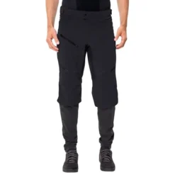 Pantalon Vaude Virt II Softshell Sans Coussinet Gris Foncé Noir -Pieces Velo Magasin vu 05723 143 003