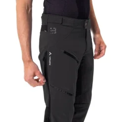 Pantalon Vaude Virt II Softshell Sans Coussinet Gris Foncé Noir -Pieces Velo Magasin vu 05723 143 005