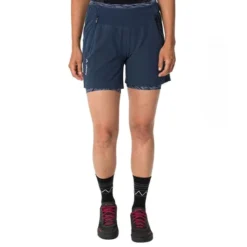 Short Vaude Altissimi Bleu Foncé Turquoise Femme -Pieces Velo Magasin vu 41921 179 003