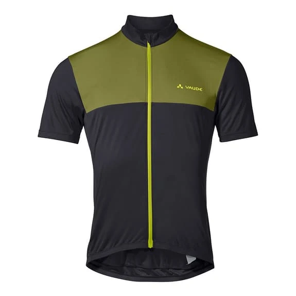 Maillot Vaude Matera Manche Courte Noir Vert Olive 1 Maillot Vaude Matera Manche Courte Noir Vert Olive