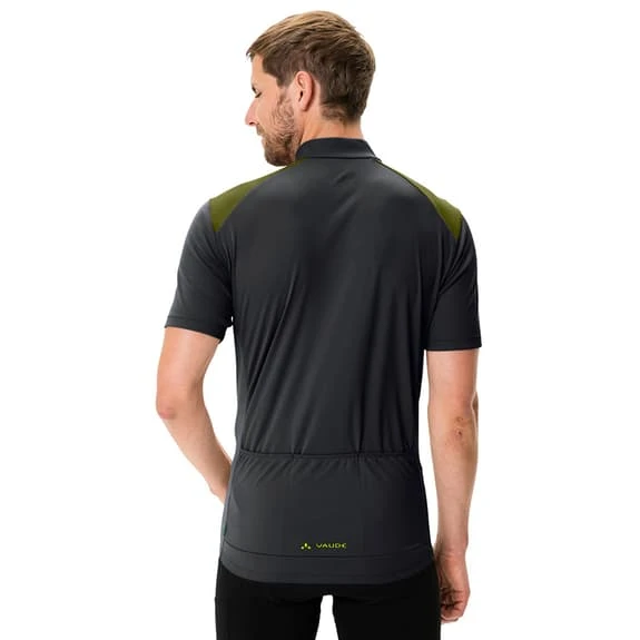 Maillot Vaude Matera Manche Courte Noir Vert Olive 4 Maillot Vaude Matera Manche Courte Noir Vert Olive – Image 4