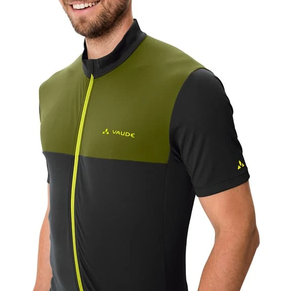 Maillot Vaude Matera Manche Courte Noir Vert Olive 5 Maillot Vaude Matera Manche Courte Noir Vert Olive – Image 5