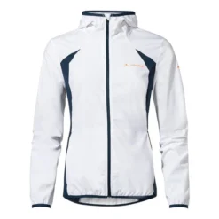 Veste Fine Coupe-vent Vaude Qimsa Air Blanc Bleu Marine Femme