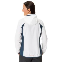 Veste Fine Coupe-vent Vaude Qimsa Air Blanc Bleu Marine Femme -Pieces Velo Magasin vu 42727 001 004