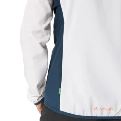 Veste Fine Coupe-vent Vaude Qimsa Air Blanc Bleu Marine Femme -Pieces Velo Magasin vu 42727 001 006