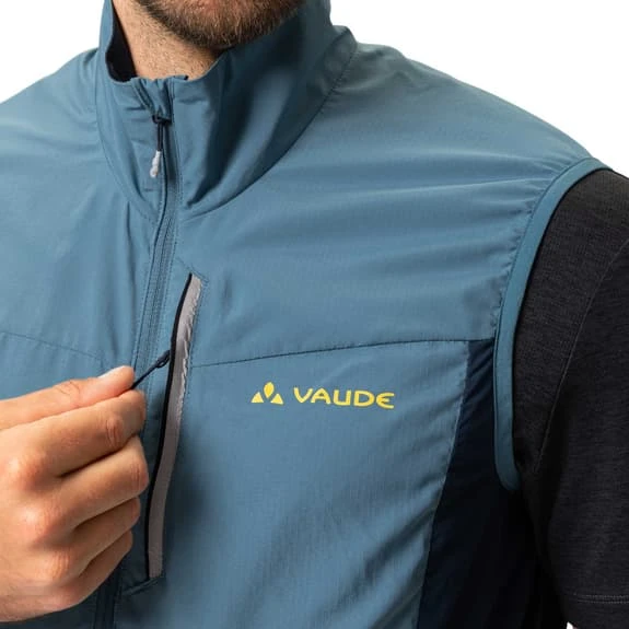 Gilet Coupe-vent Vaude Kuro Air Bleu Clair Mat 6 Gilet Coupe-vent Vaude Kuro Air Bleu Clair Mat – Image 6
